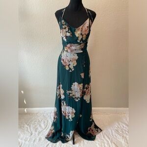 WINDSOR Women's Chiffon Floral Dress Sz XL Formal Fairycore Bridesmaid Elegant